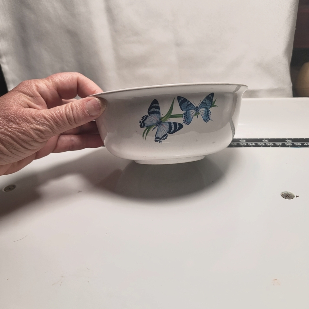 VTG.  FTD Bowl with Butterflies. (13)